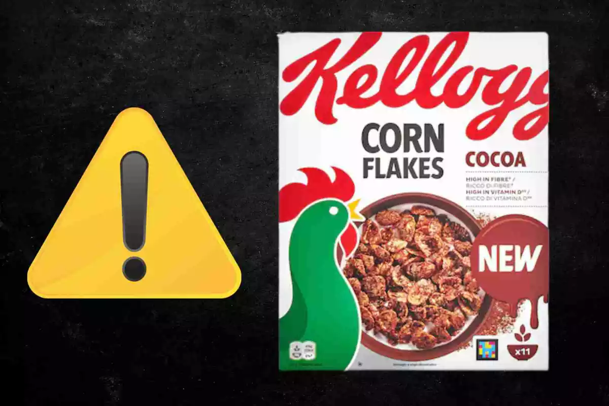 Fotomuntatge dels cereals de Kellog's que podrien produir asfíxia