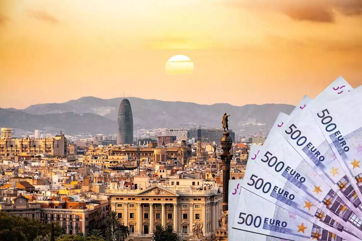 Barcelona amb bitllets de 500 €