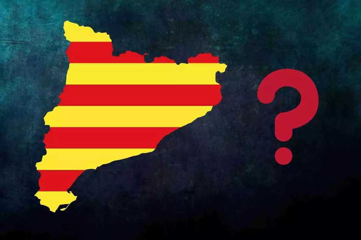 Un mapa de Catalunya amb un interrogant