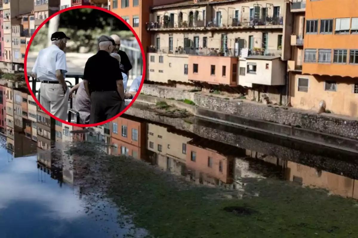 Una imatge del riu al seu pas per Girona
