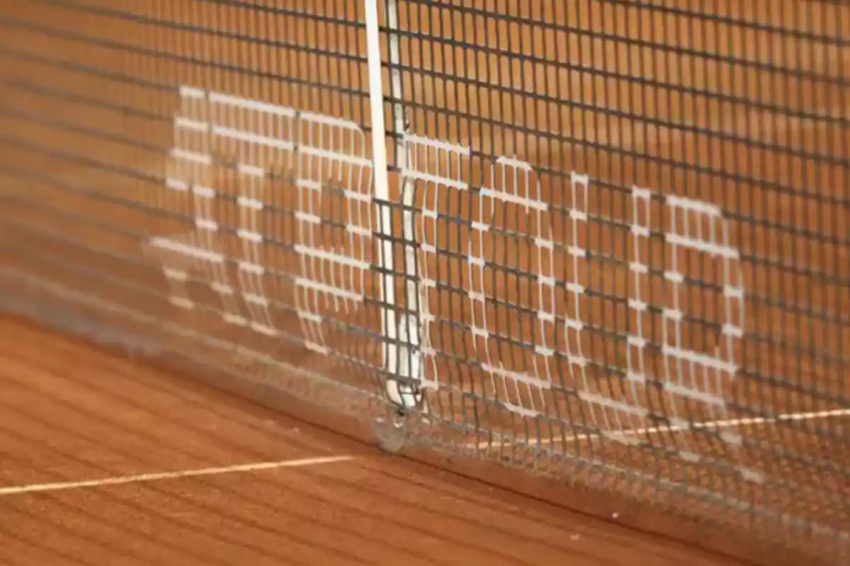 Una xarxa de tennis
