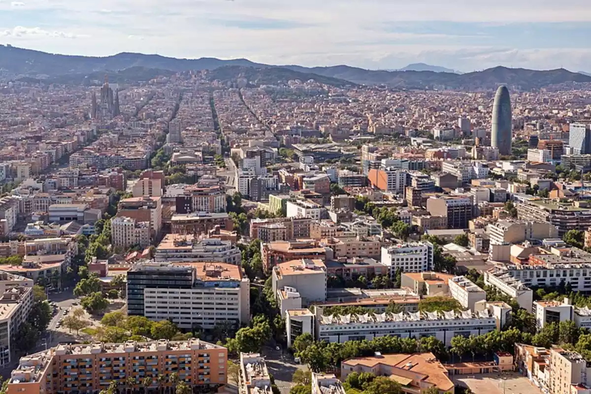 Una vista aèria de Barcelona