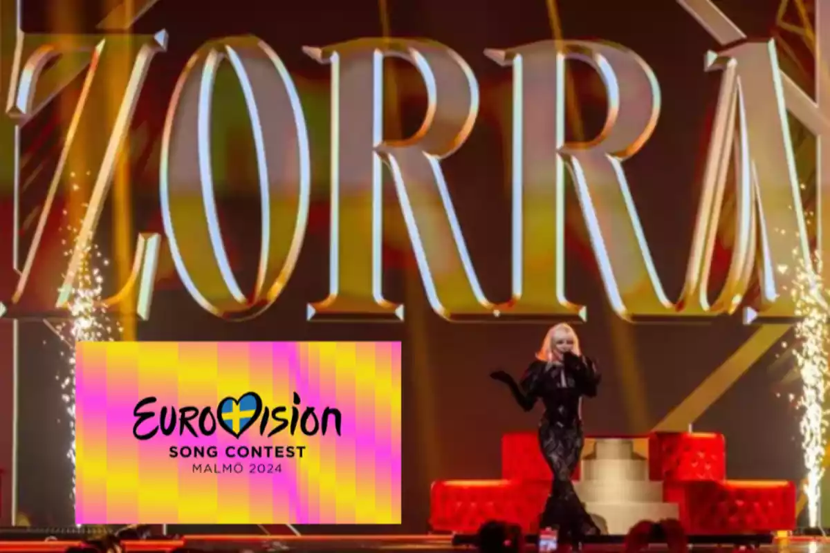 Nebulossa cantant 'Zorra' a l'escenari d'Eurovision