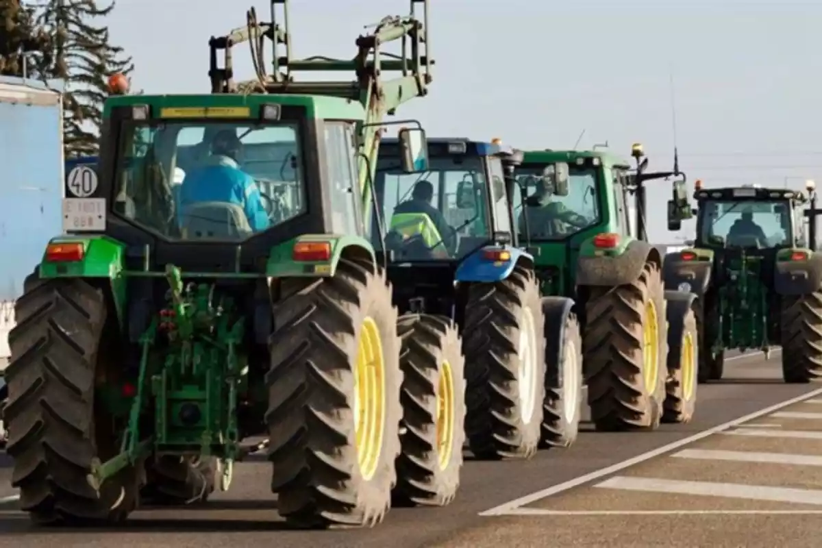 Tractors, en una protesta recent