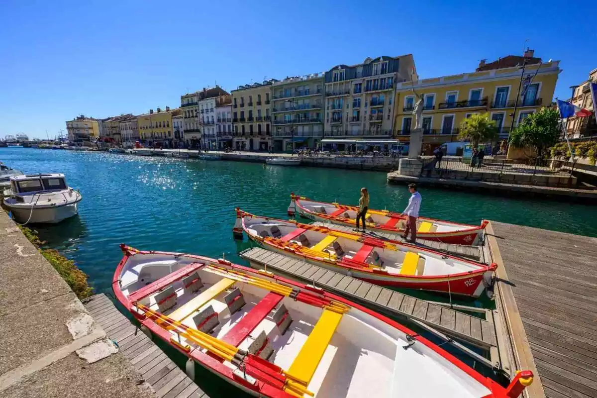 Vaixells preparats per celebrar l''Escale a Sète'