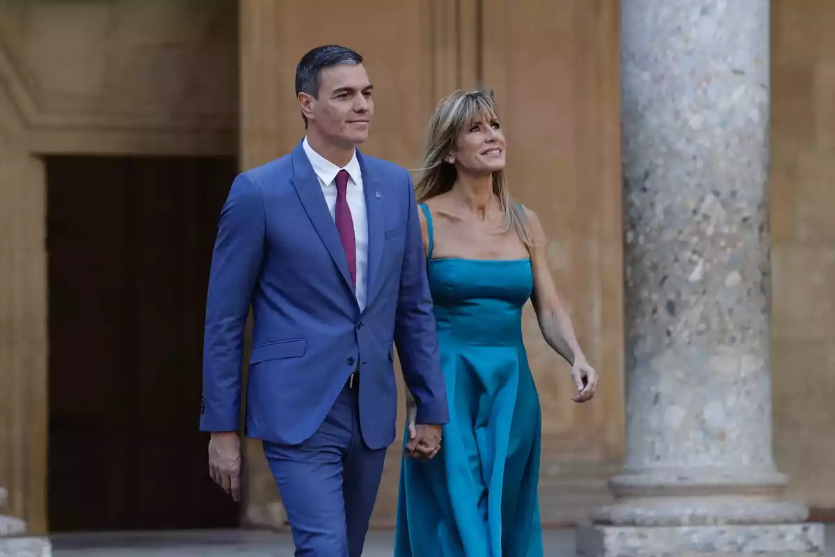 Pedro Sánchez amb la seva dona Begoña Gómez