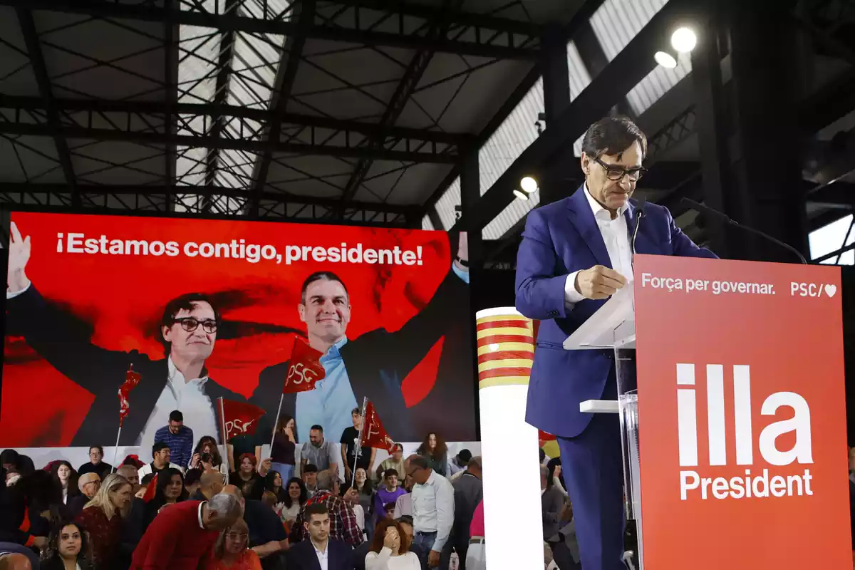 El primer secretari i candidat del PSC a les eleccions catalanes, Salvador Illa