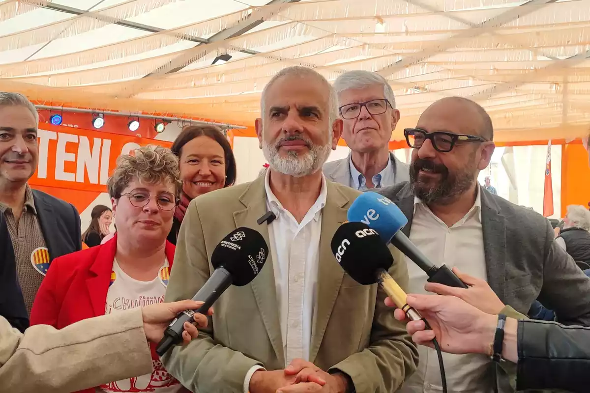 El candidat de Cs a les eleccions catalanes, Carlos Carrizosa, a la Fira d´Abril de Barcelona