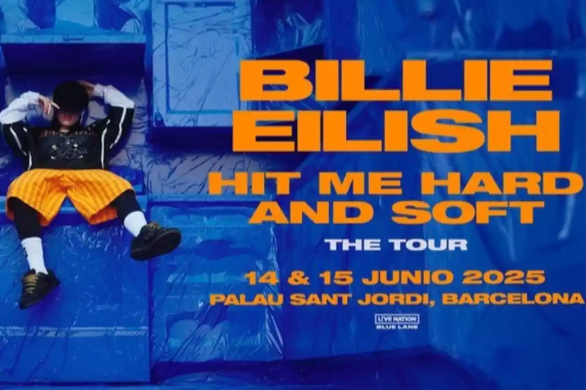 Cartell dels concerts de Billie Eilish a Barcelona el juny de 2025