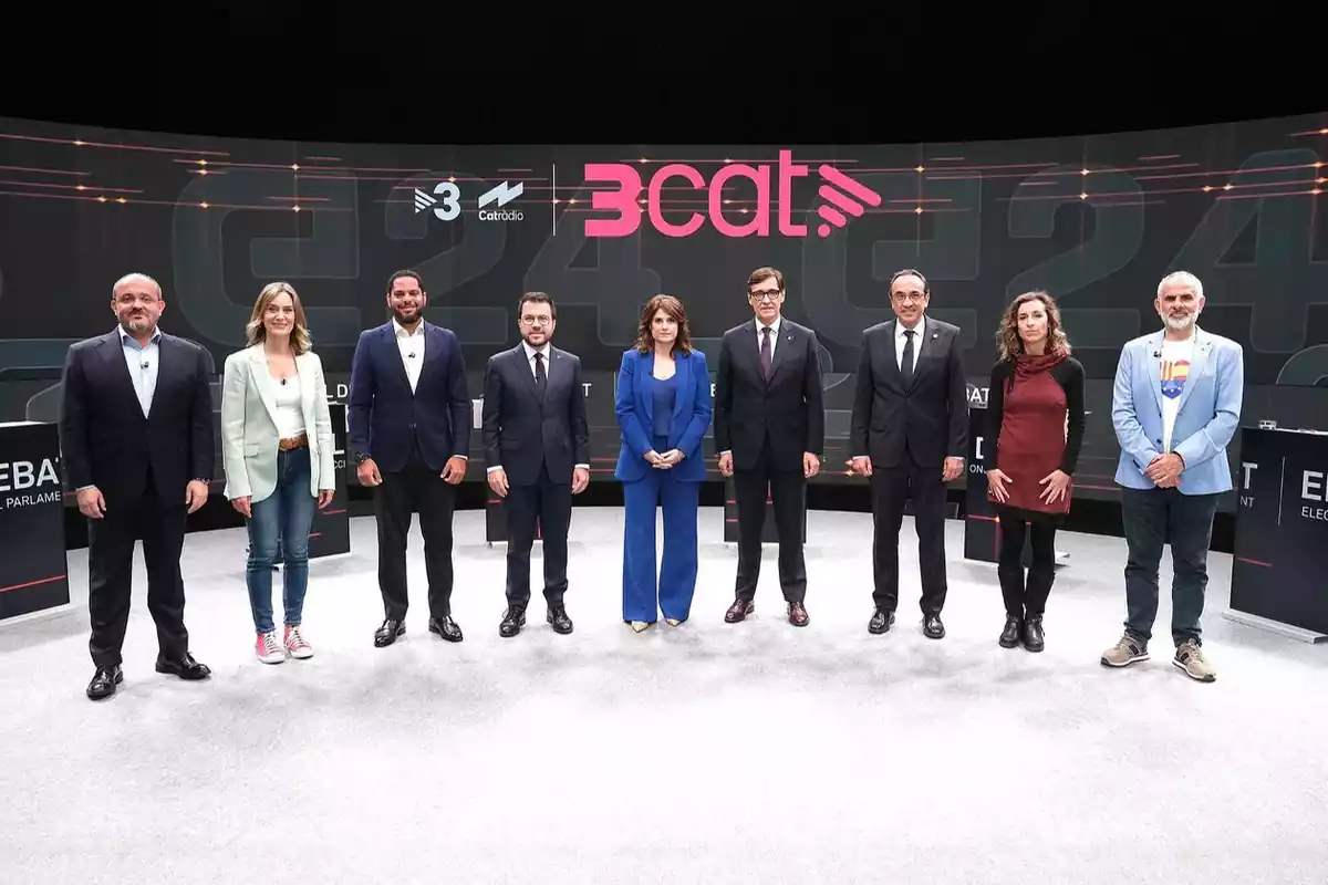 Candidats a les eleccions del 12 de maig a Catalunya al debat de TV3