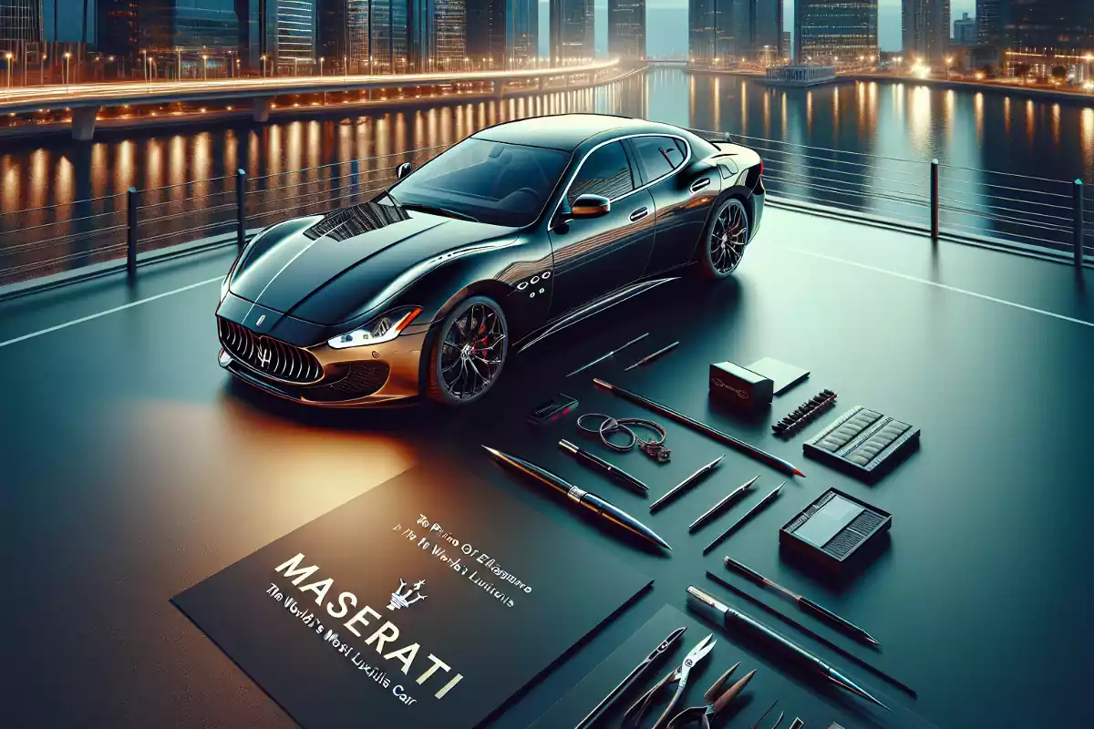 Cotxe Maserati en una imatge d'intel·ligència artificial