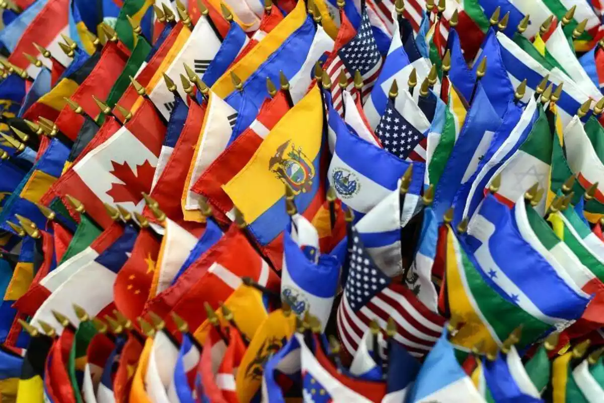 Banderes de països d'Amèrica Llatina