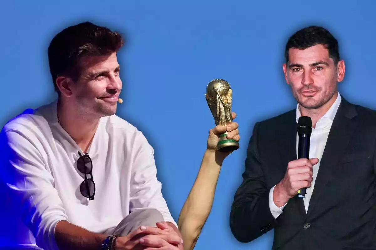 Gerard Piqué, Iker Casillas i la Copa del Món de futbol