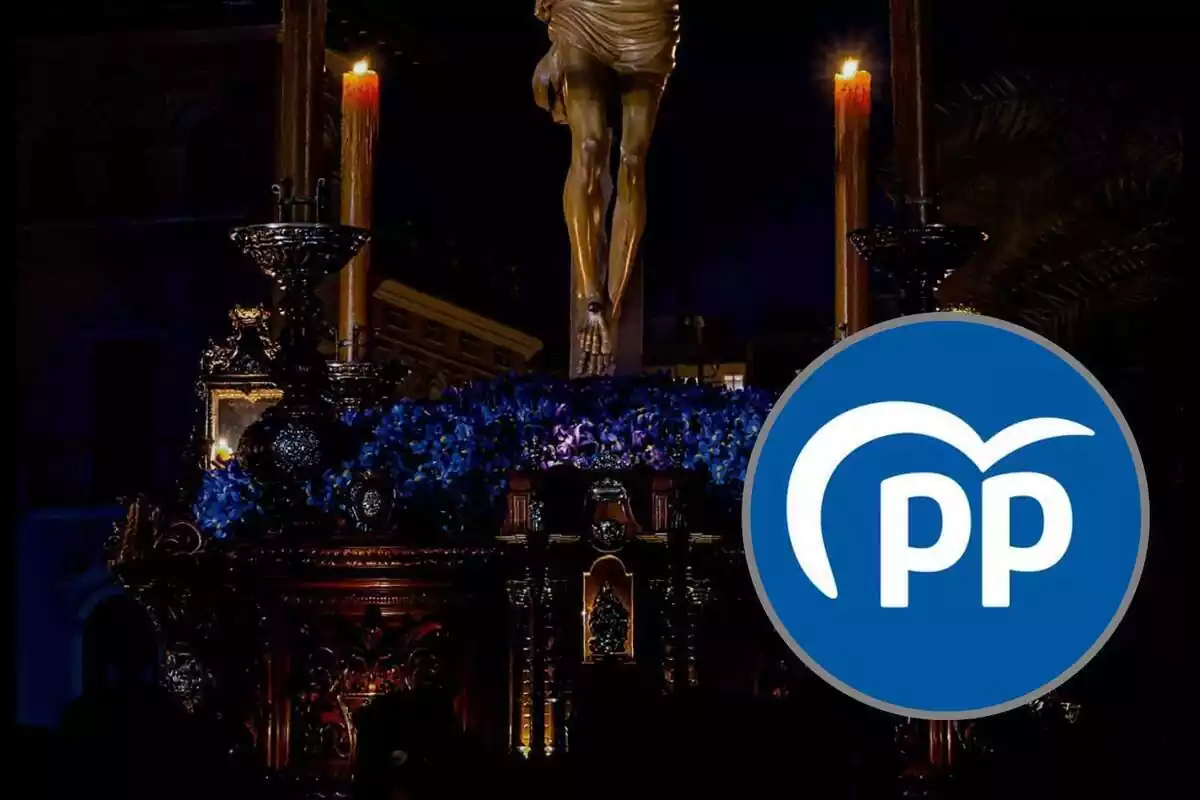 Setmana Santa amb el logo del PP