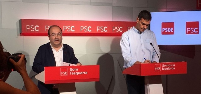 Miquel Iceta Pedro Sanchez PSC PSOE 1 1