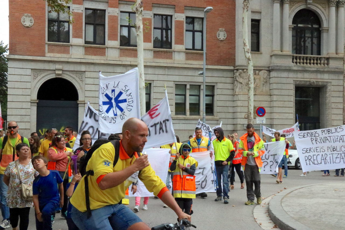 Manifestacioambulanciesgirona9setembre2017