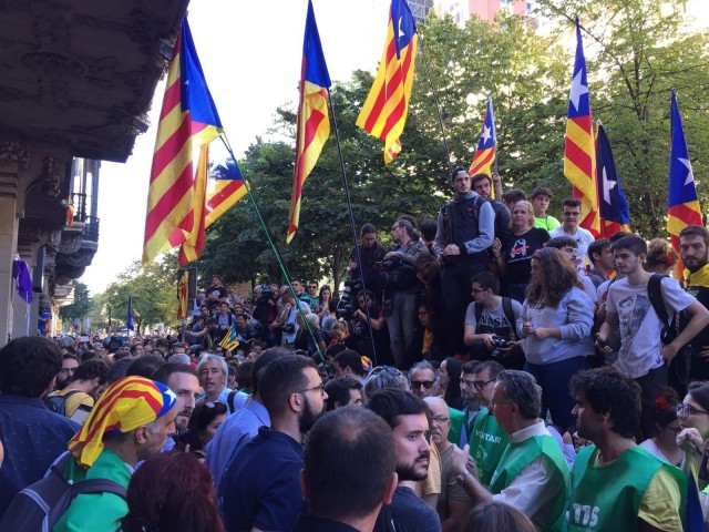 Manifestacion independentistas conselleria 1