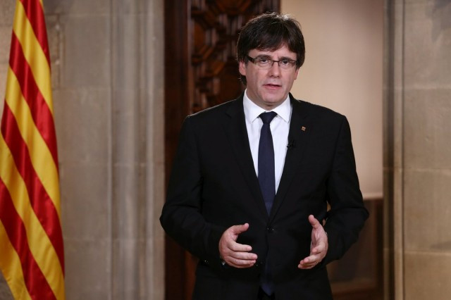 Carles Puigdemont Mensaje Institucional 1