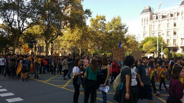 Manifestacion estudiantes barcelona 26 octubre 3 1