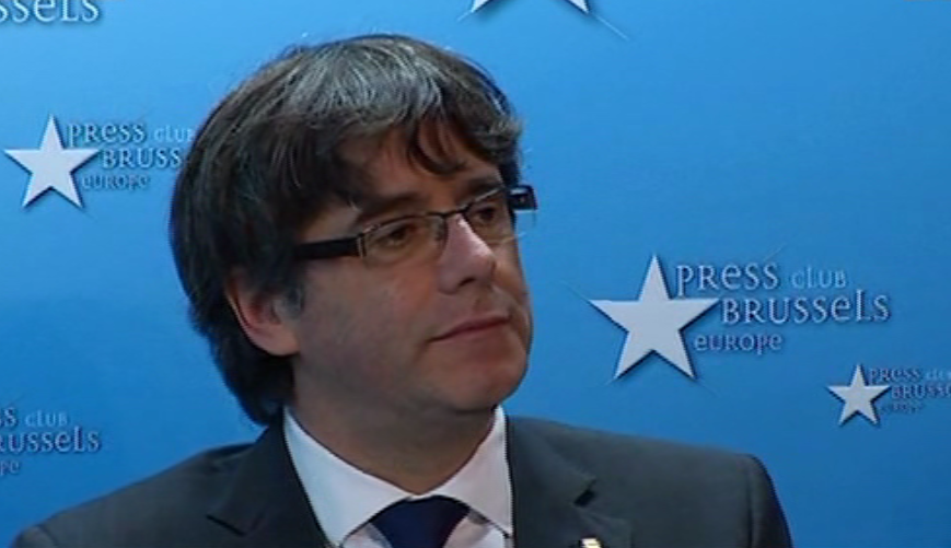 Puigdemont habla desde bruselas 1