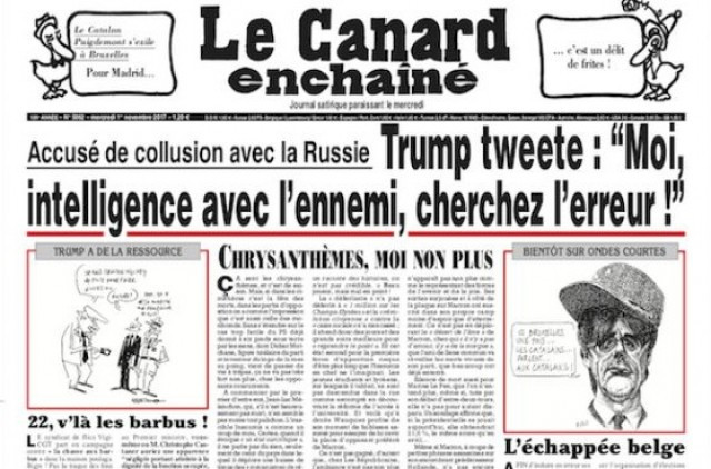 Le canard enchaine puigdemont 1