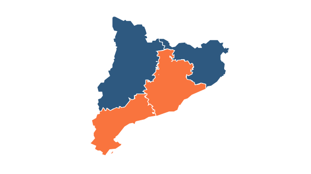 Mapa elecciones cataluña 21D