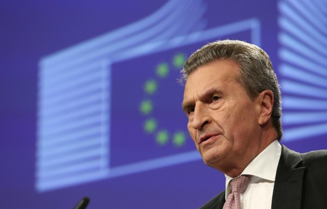 Gnther oettinger comisin europea ue bruselas europa