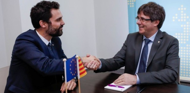 Puigdemont y torrent bruselas 240118