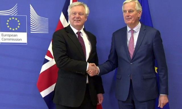 David davis michel barnier 19032018