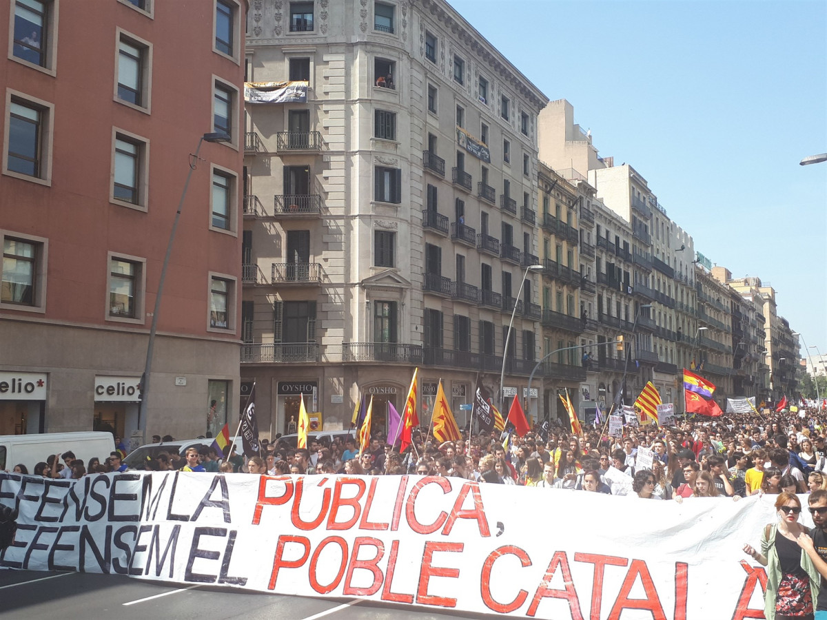 Estudiantes manifestación