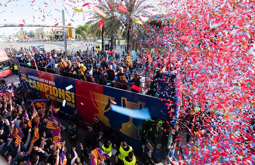 Celebración rúa barcelona 30042018