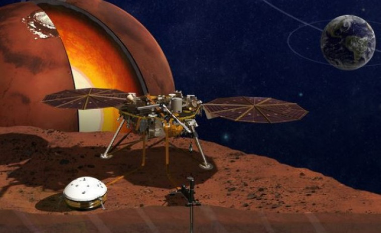 Insight, la nau que estudiarà l'interior de Mart