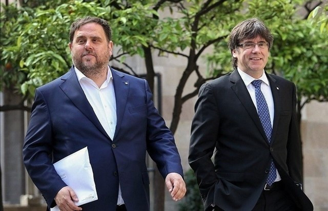 Oriol junqueras carles puigdemont 10092018