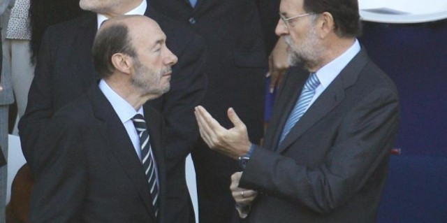 Rubalcaba y rajoy ep