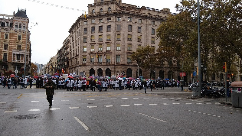 Huelga Mu00e9dicos Barcelona 4