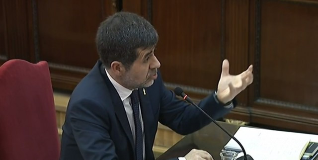 Jordi Snchez en el juicio por el procs