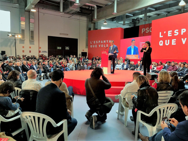 EuropaPress 2033841 Pedro Snchez PSOE en un acto en Tarragona