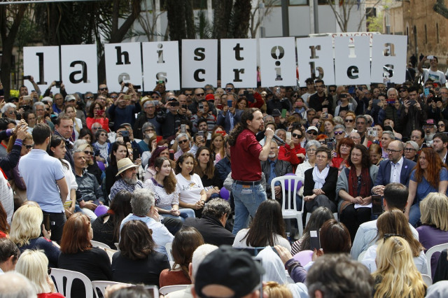 El secretario general de Podemos y candidato de Unidas Podemos a la presidencia del Gobierno Pablo Iglesias