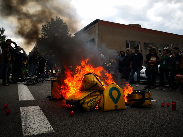 Protestatrabajadoresglovo