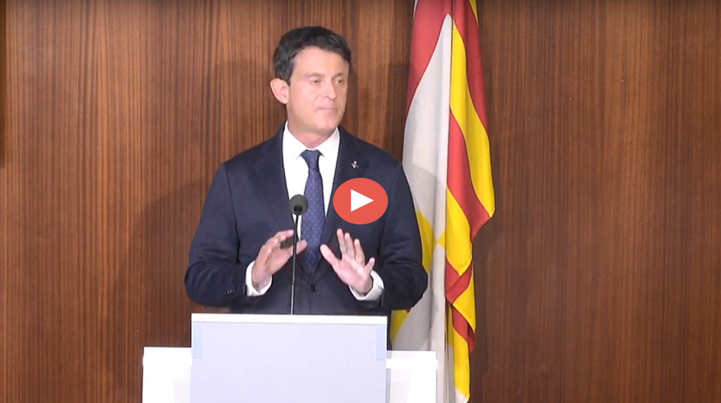 Primera rueda de prensa de Manuel Valls en el Ajuntamiento de Barcelona video