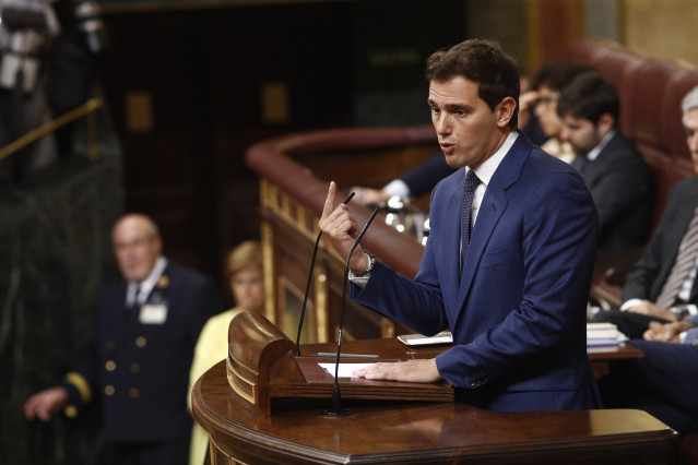 Albert Rivera  interviene en la segunda jornada de investidura de Su00e1nchez