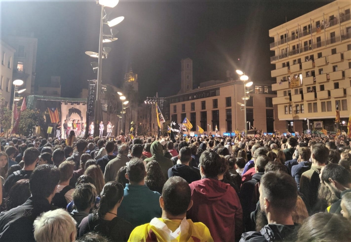 Manifestaciu00f3n contra la sentencia en Girona