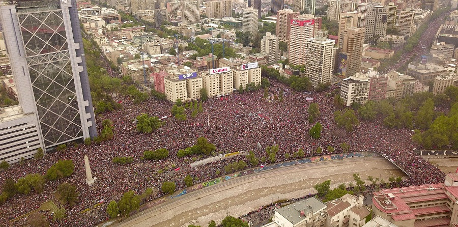 Manifestación en Santiago de Chile