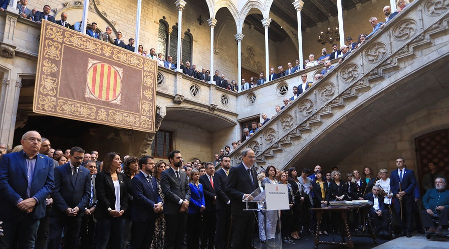 Acto de 800 alcaldes en la Generalitat