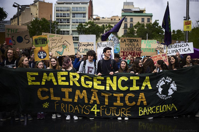 ManifestacinenBarcelonaporelcambioclimtico