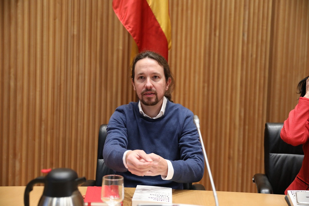 Pablo Iglesias acto diciembre 2019