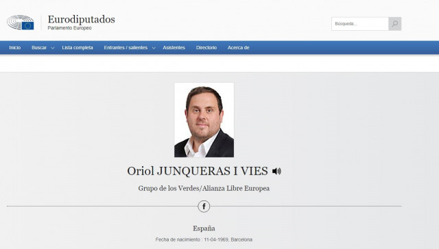 PerfildelexvicepresidentylderdeERCOriolJunquerasenlawebdelParlamentoEuropeo