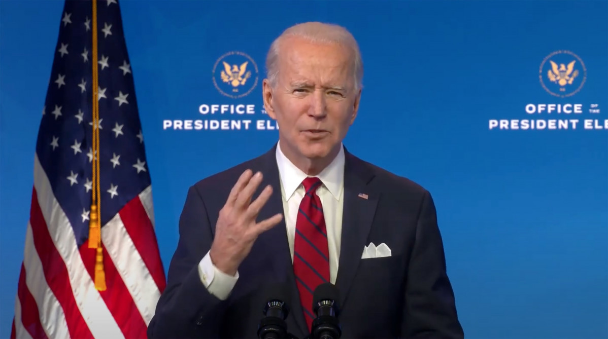 El presidente electo de Estados Unidos, Joe Biden