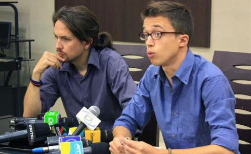 Pablo Iglesias i Íñigo Errejón, professors de la Universitat de València