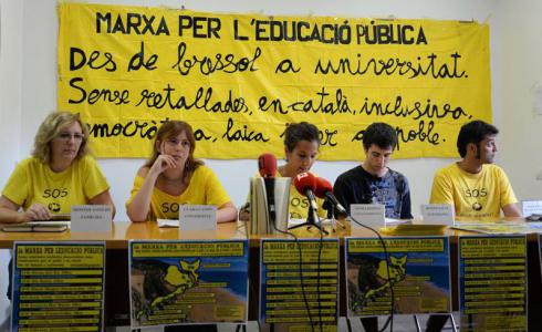 La II Marxa per l'Educació Pública clamarà contra la Lomce caminant de Girona a Barcelona